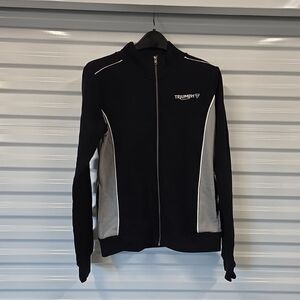 Triumph Motorcycles Full Zip Jacket Black Gray Medium (AQ)